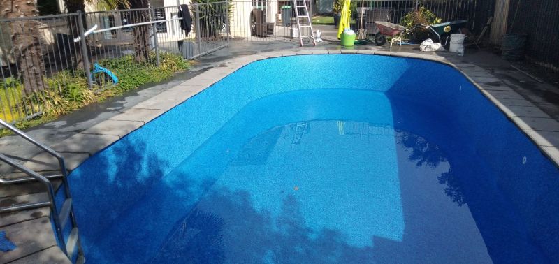 Swimming Pool Liner Repair - After